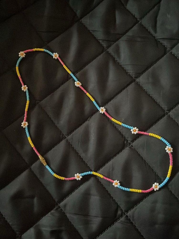 Beaded Flower Necklace