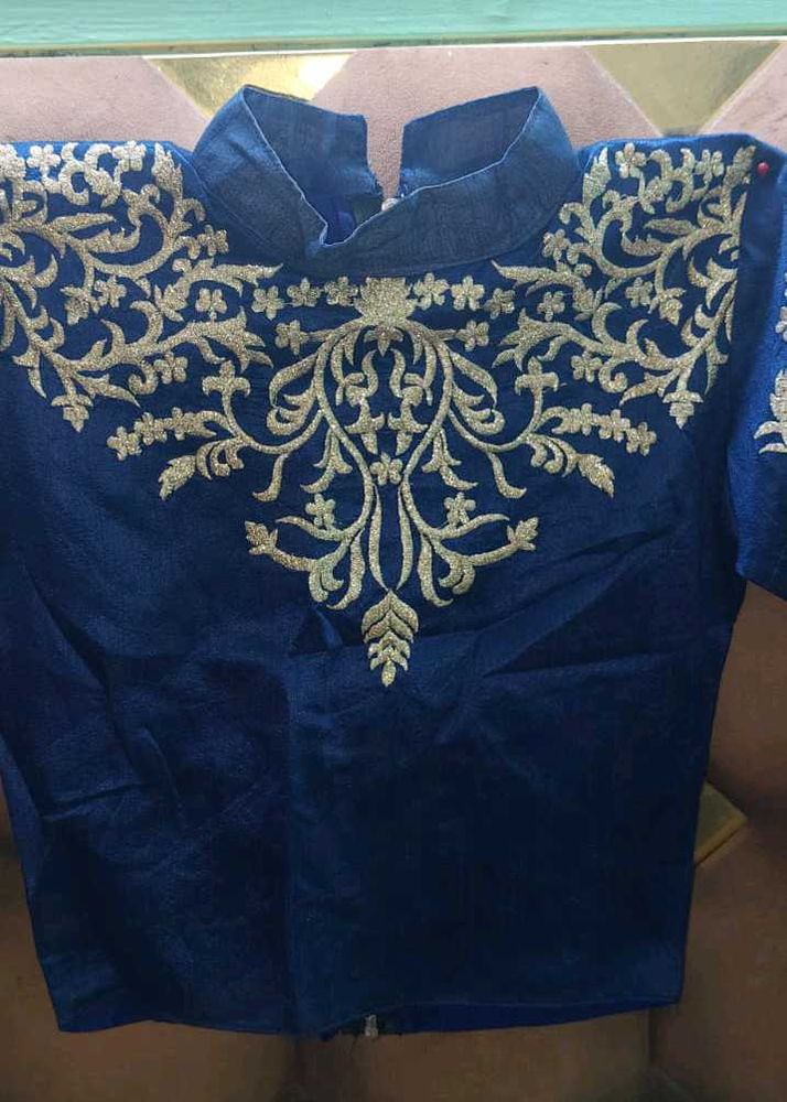 Embroidered Blue lehnga