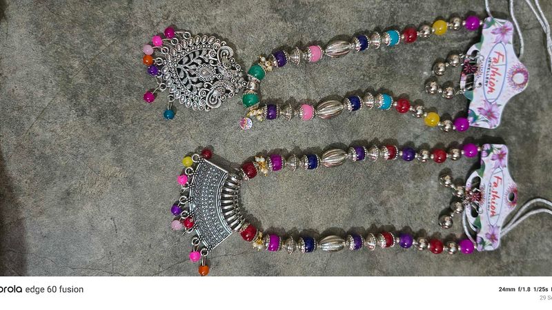 Boho Multicolor Beaded Necklace Set