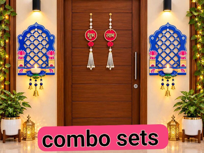 Diwali Jharokha and Shubh labh Combo Set