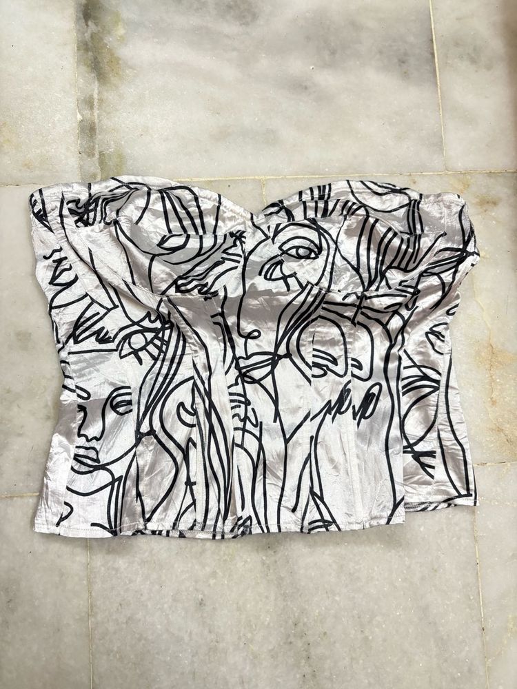 Satin Corset Top