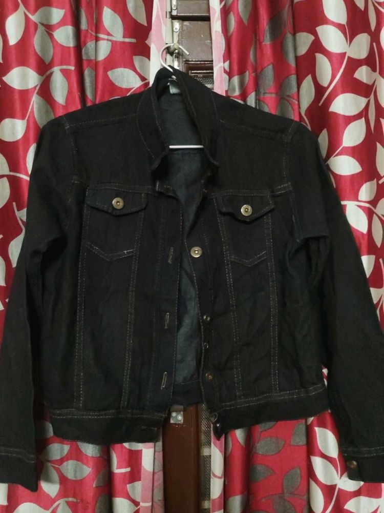 Classic Dark Wash Denim Jacket