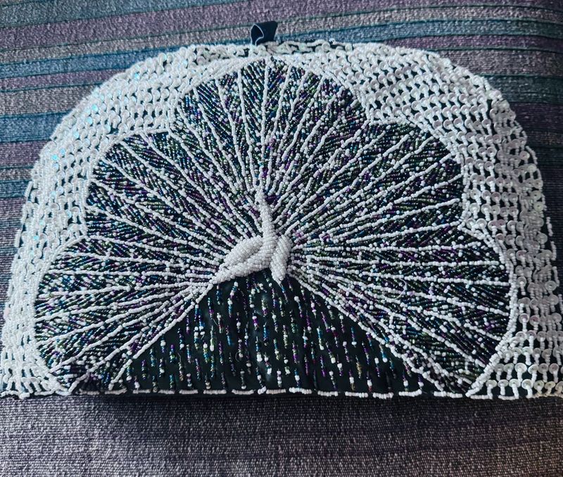 Beaded Peacock Tea Cosy