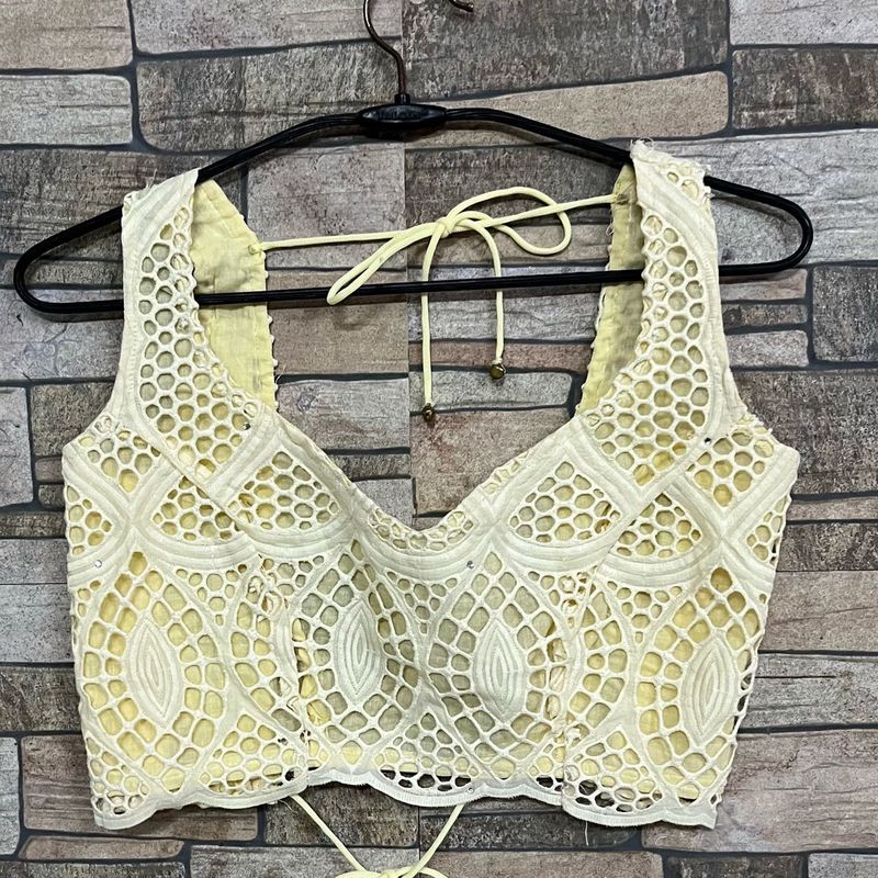 Elegant Cream Lace Blouse fix price