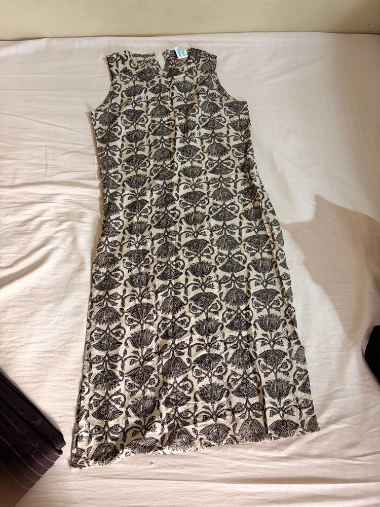 Elegant Ethnic Print Dress