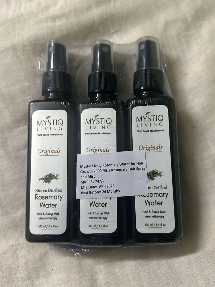 Mystiq Living Rosemary Water (3 Pack)