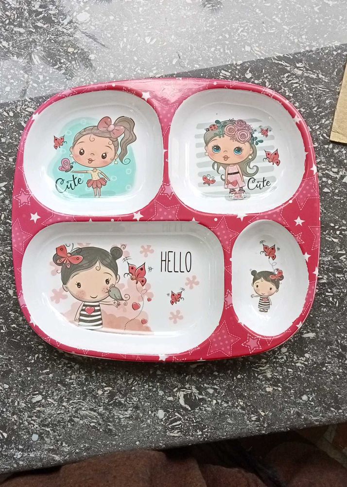 Cute Divided Toddler Plate