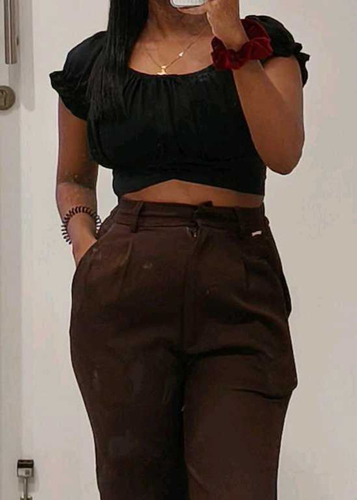 Chic Black Crop Top
