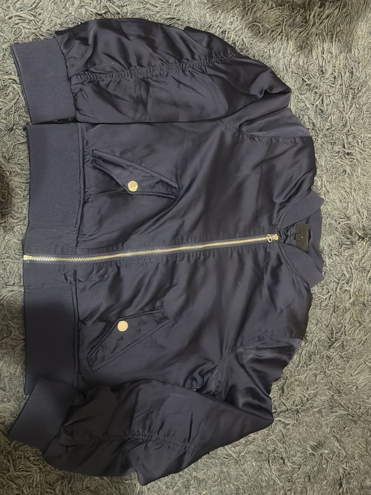 Stylish Navy Bomber Jacket