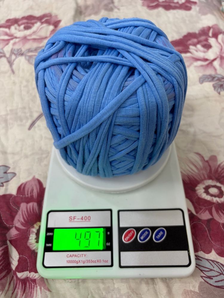 Blue T-Shirt Yarn Ball