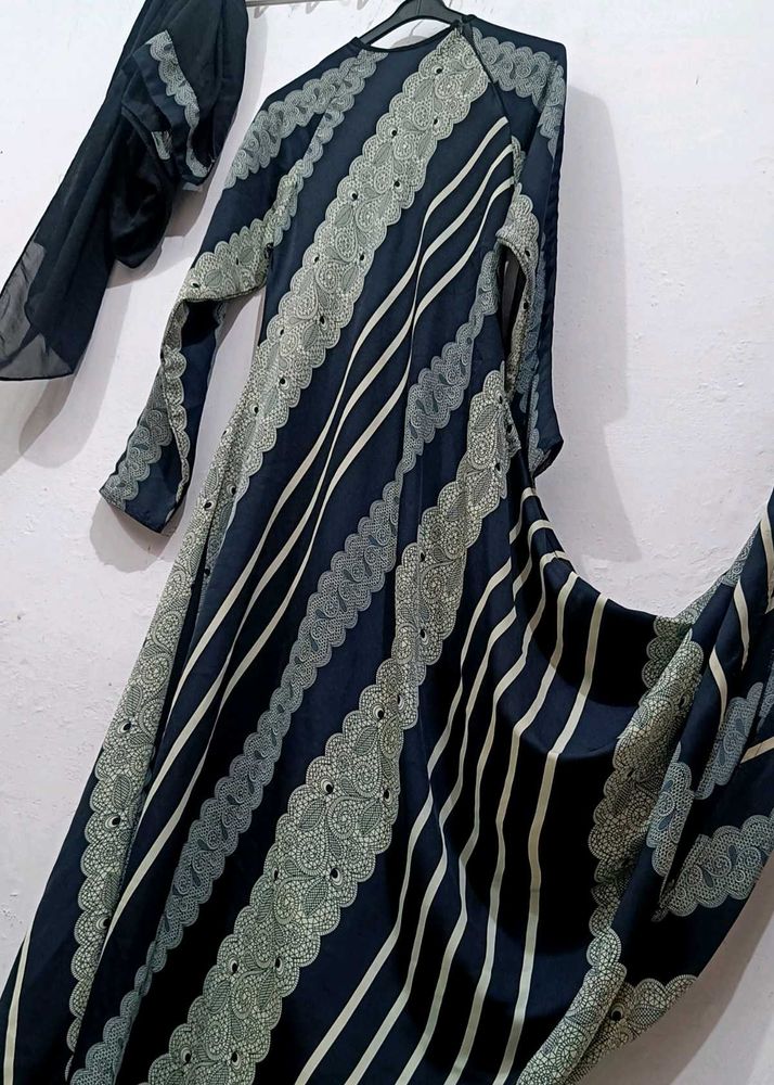 abaya printed 💙🩵