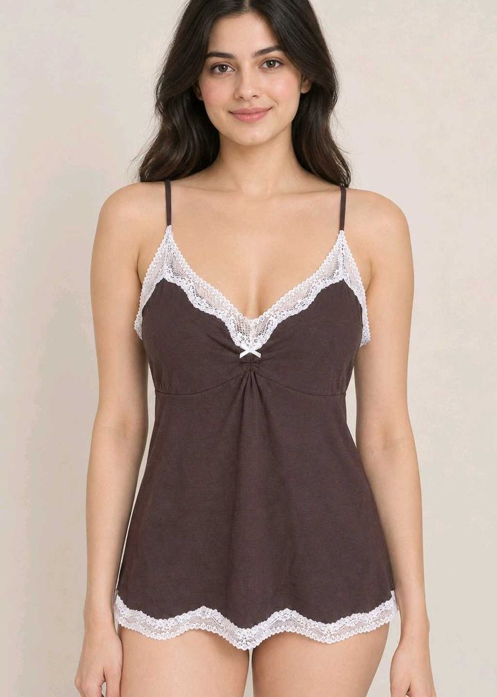 Cozy Lace Trim Sleep Camisole