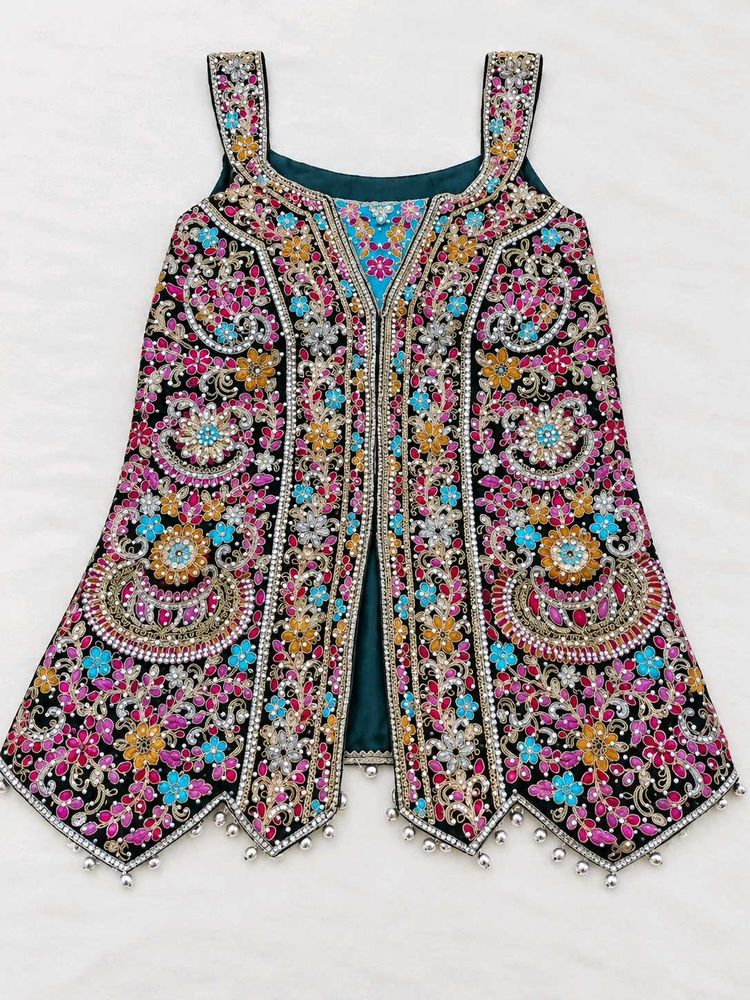 Embellished Black Ethnic Vest