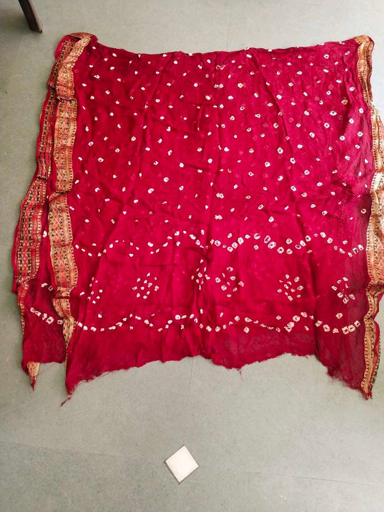 Red Bandhani Dupatta