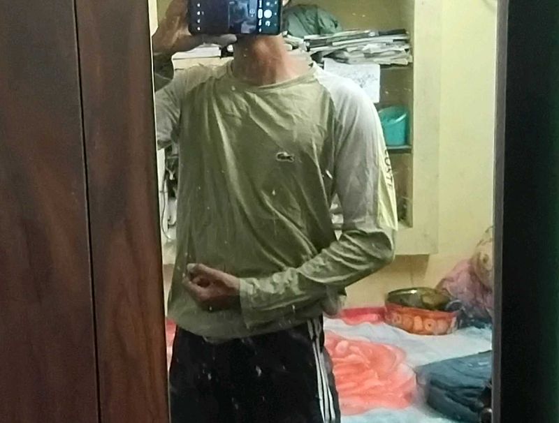 Green With Ash Colour T-shirt
