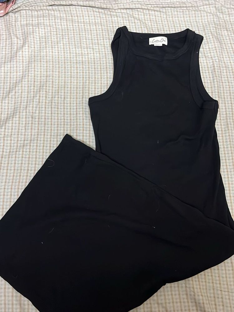 Classic Black Tank Maxi Dress