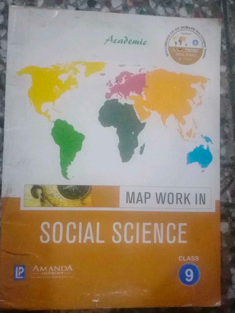 Class 9 Social Science Map Work Book