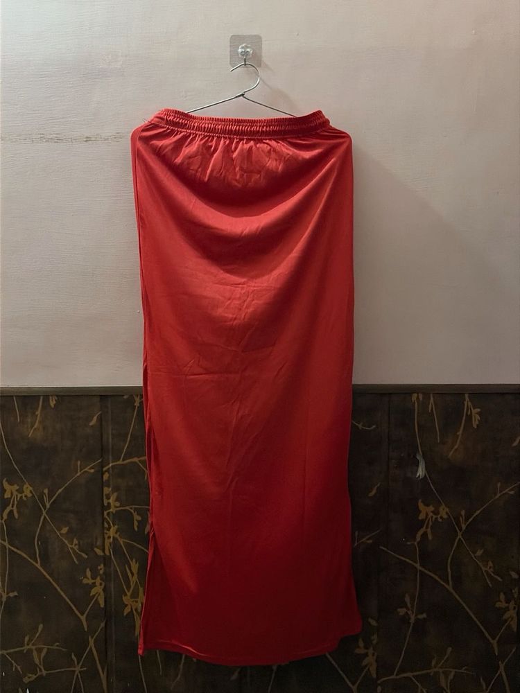 Red Ethnic Palazzo Pants