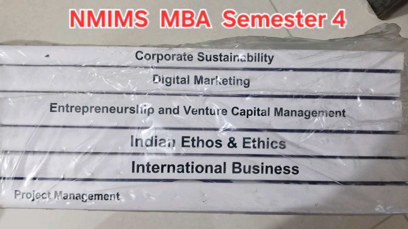 NMIMS MBA SEM 4 TEXTBOOKS