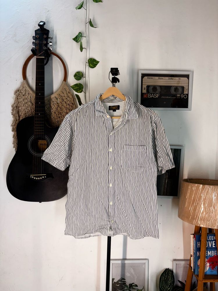 Men's Striped Short Sleeve Shirt