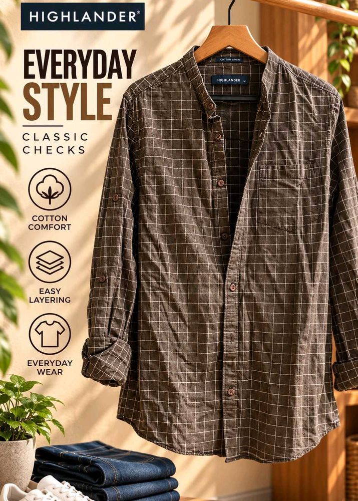 Highlander Men's Classic Checks Shirt