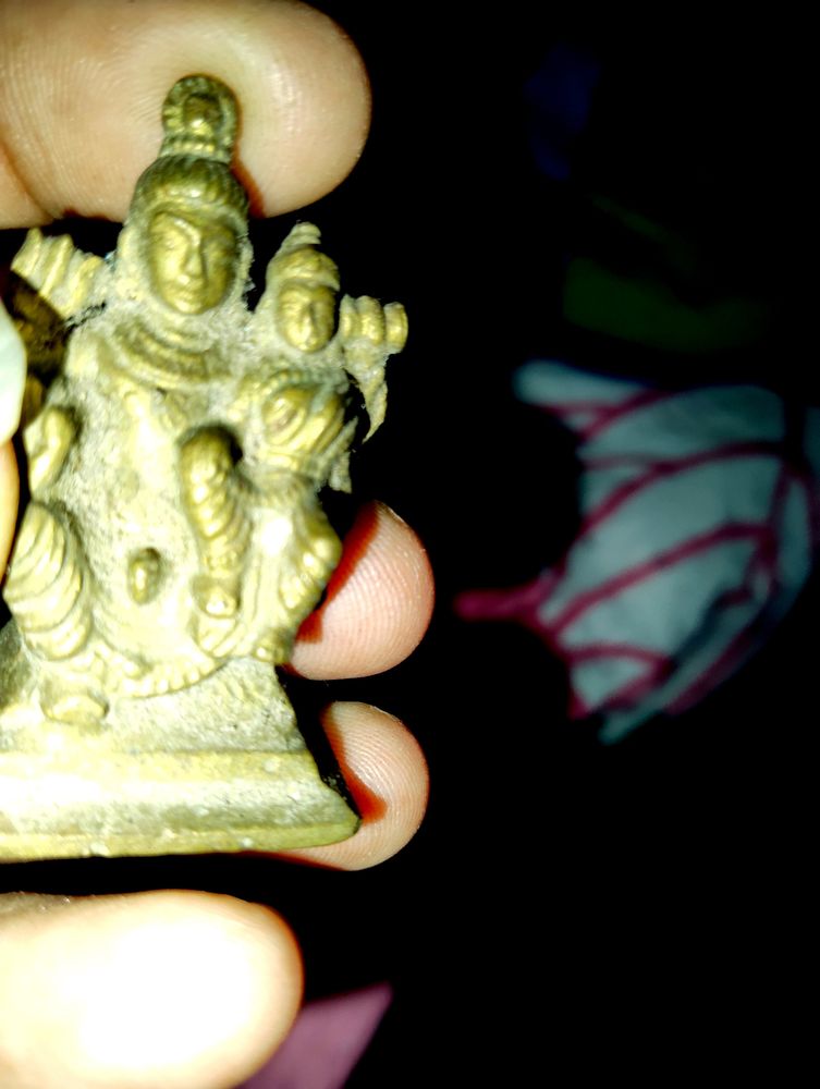 Siva Parvathi Idol Small Brass FREE 5 AGARBATHI