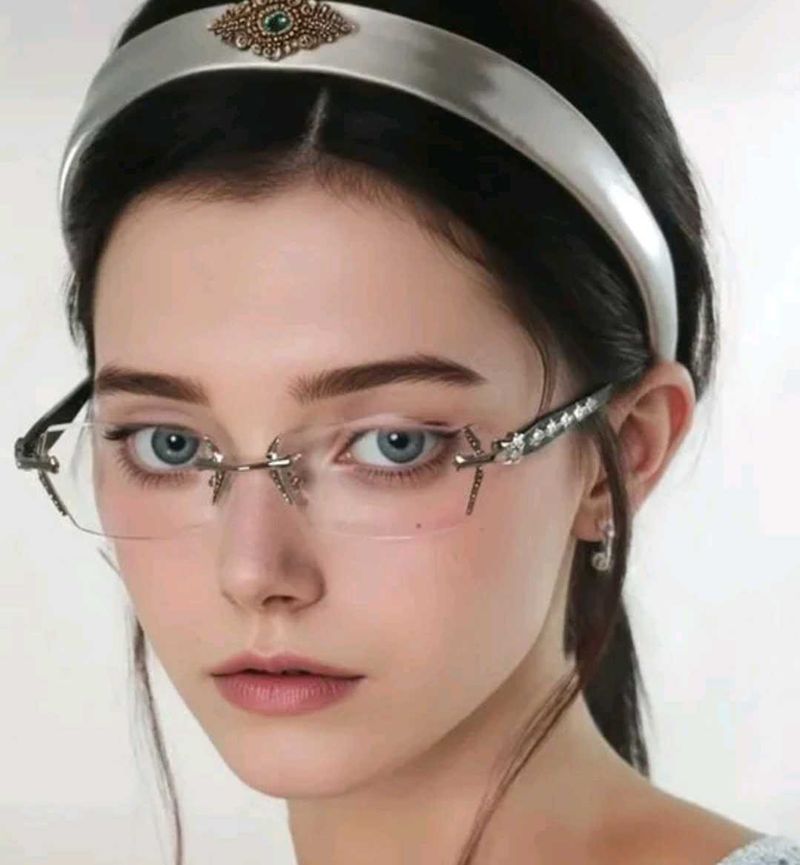Stylish Rimless Rectangle Sunglasses