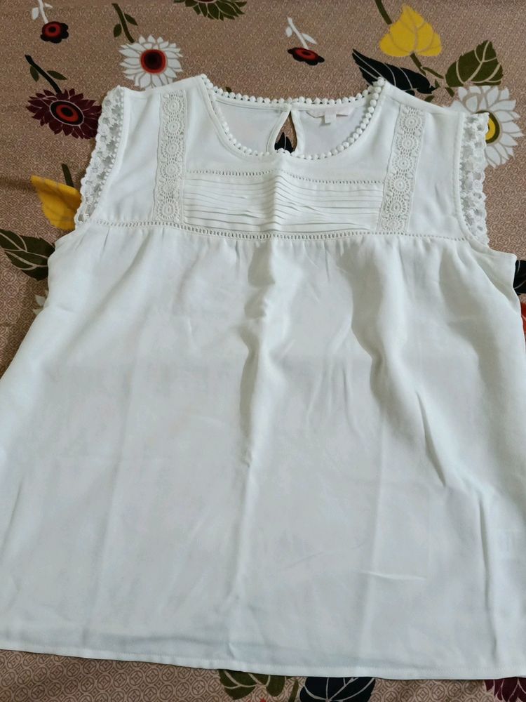 Mast And Harbour Polyster Sleeveless Large SizeTop