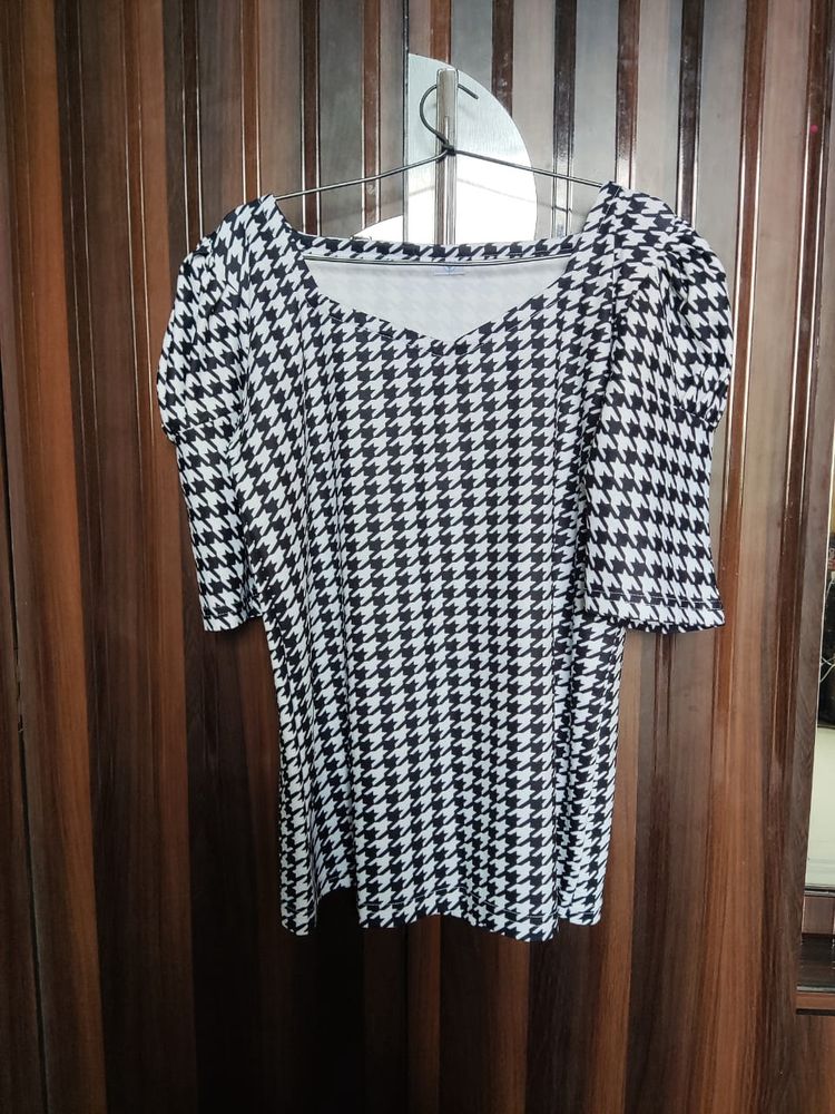 Clearance Sale Geometric Print Top