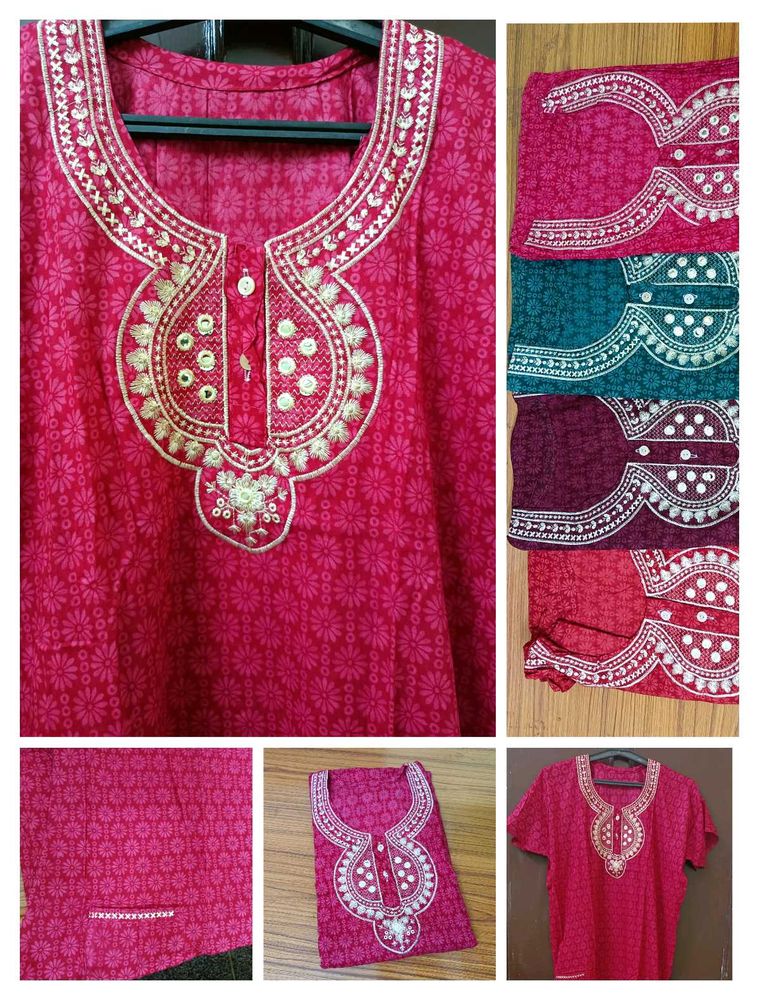 Night Maxi For Ladies With Pocket -4 Nighty