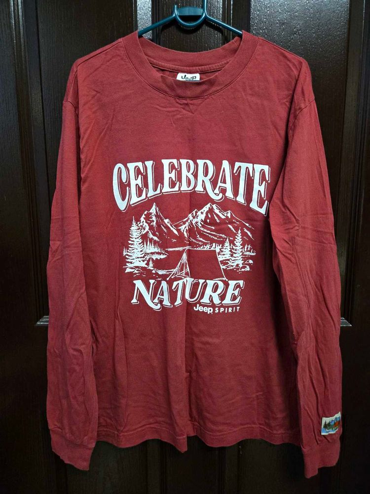 Vintage JeepSpirit Camping Logo Longsleeve TShirt