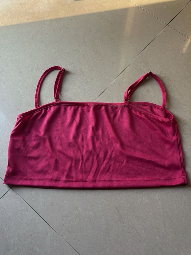 Pink Crop Top - Trendy!