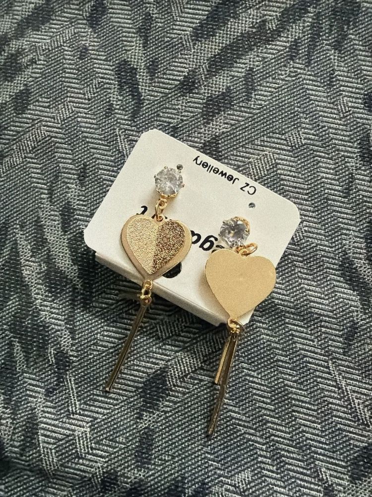 Heart Dangle Earrings 2 pairs
