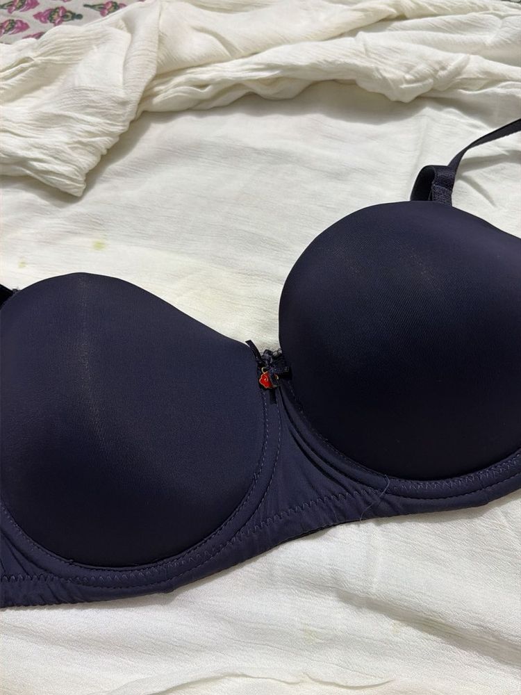 Navy Blue Padded Bra