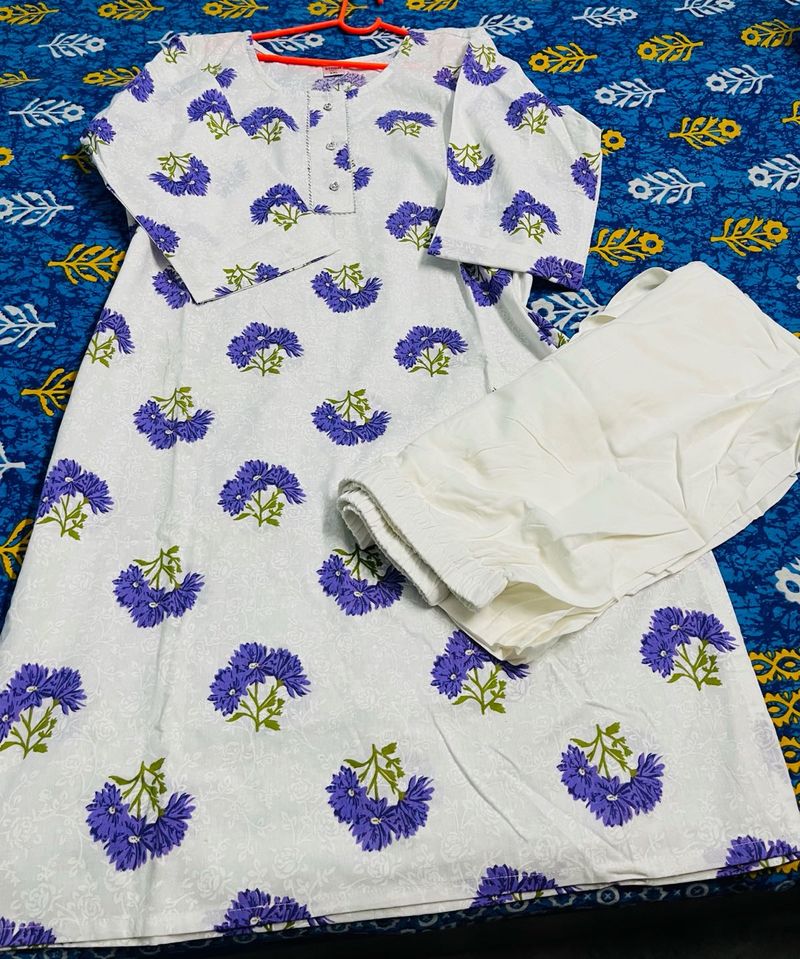beautiful Kurti pant set unused fixed price