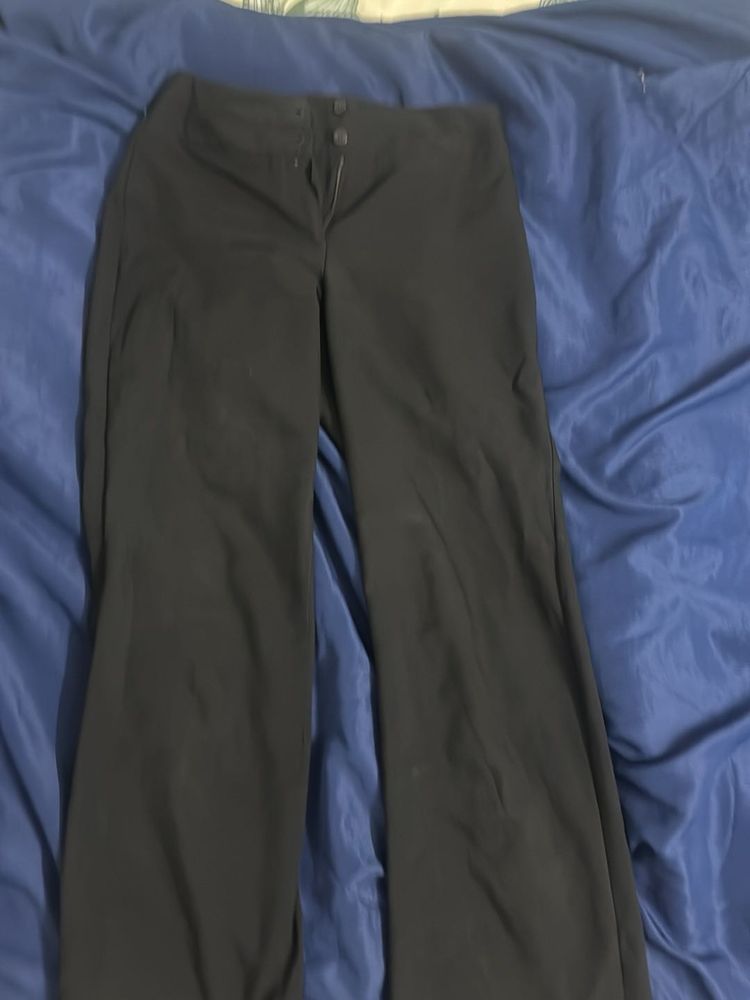 Classic Black Wide-Leg Pants