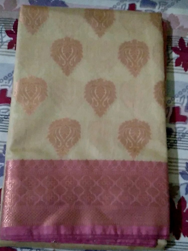 Banarasi Cotton Embroidery Work Saree