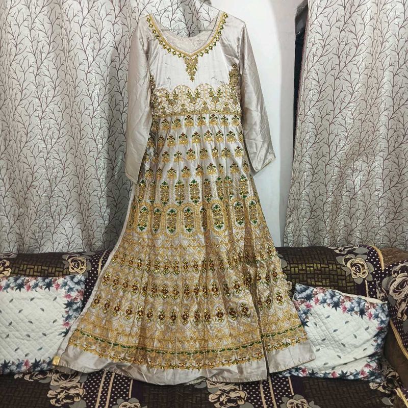 Elegant Embroidered Ethnic Gown