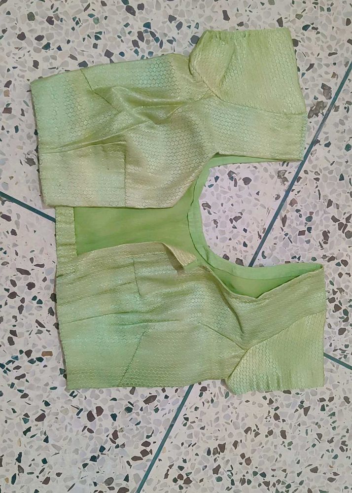 Designer Light Green Blouse
