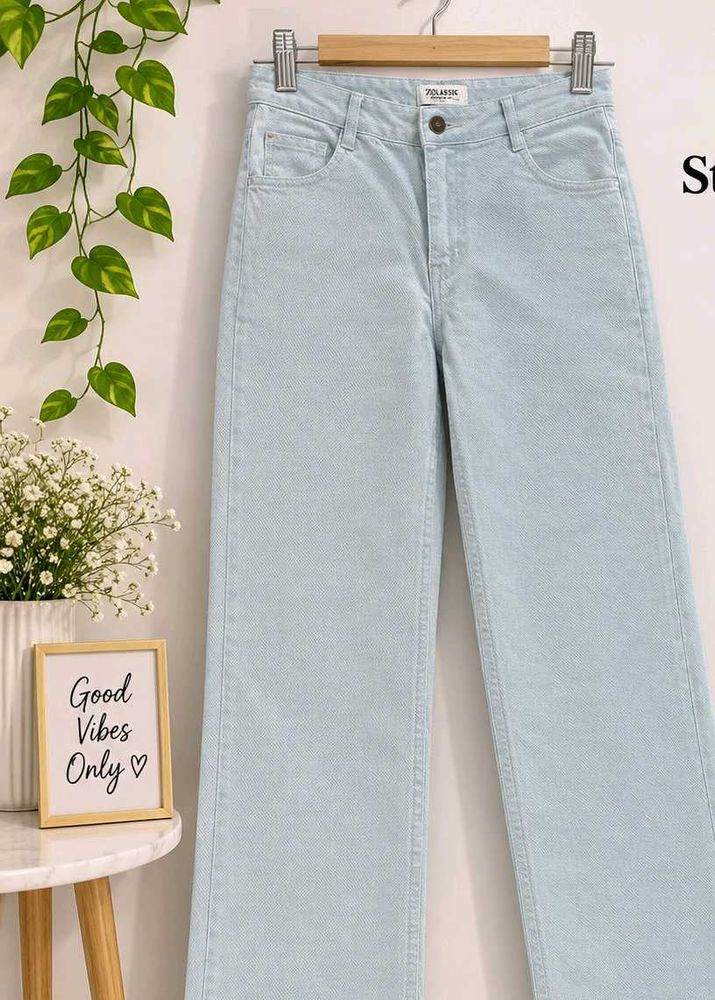 Light Wash Wide Leg Jeans