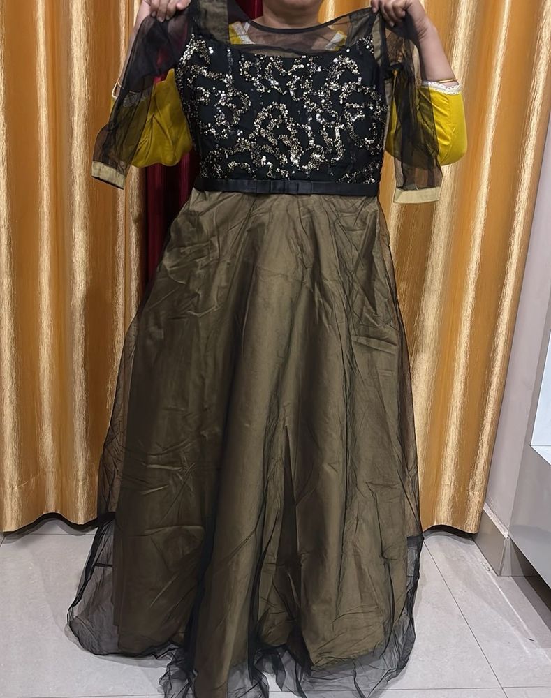 Stunning Sequined Ethnic Gown