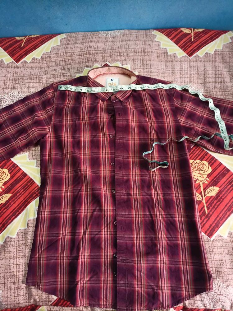 Checked Casual Shirt | 39.5 CM | with Original Box