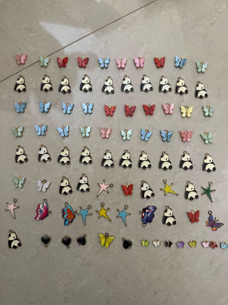 Cute Panda &amp; Butterfly Charms