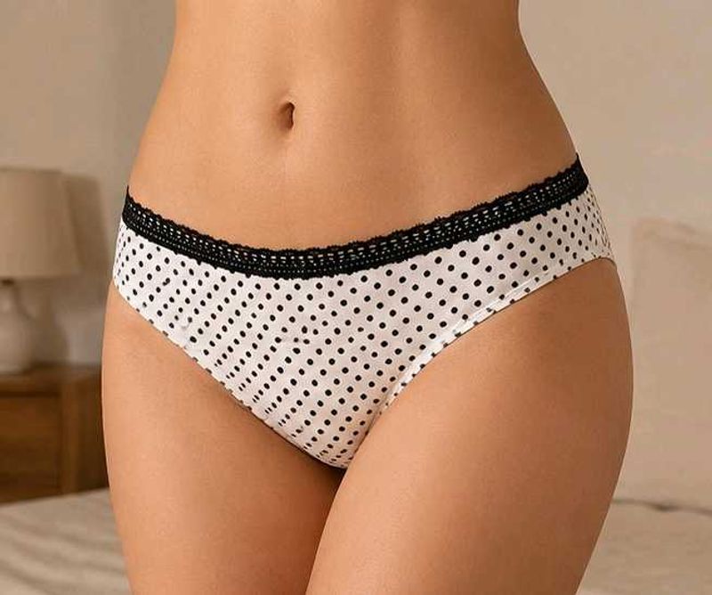 White &amp; Black Polka Dot underwear XL &amp;  L