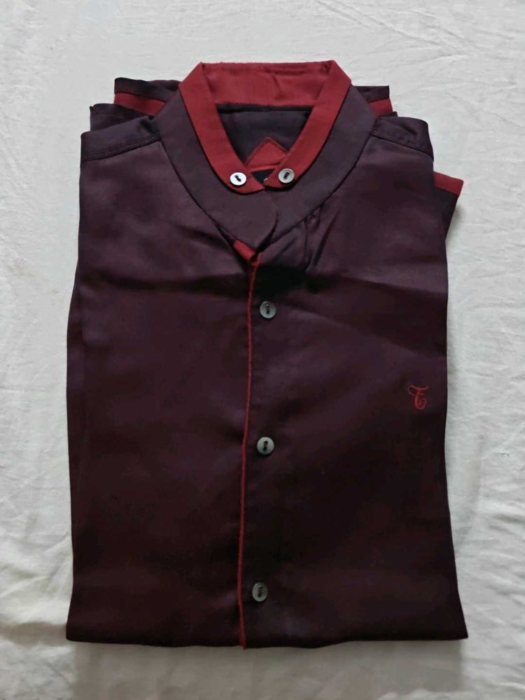 Men's Silk Pajama Shirt