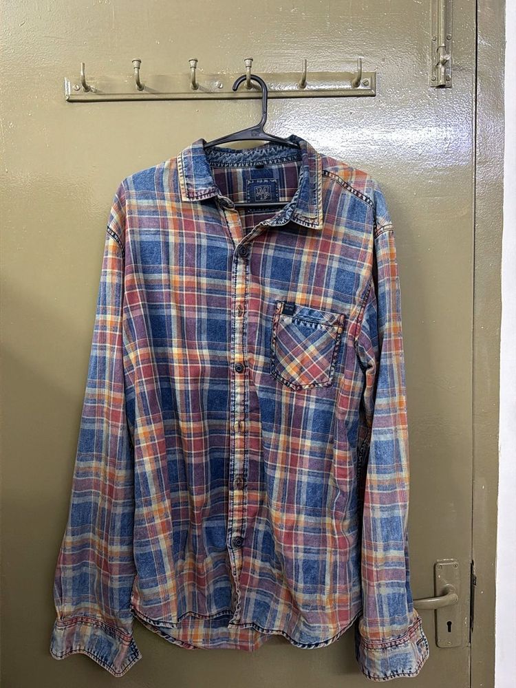 Men's Plaid Flannel Shirt | Oversized Fit