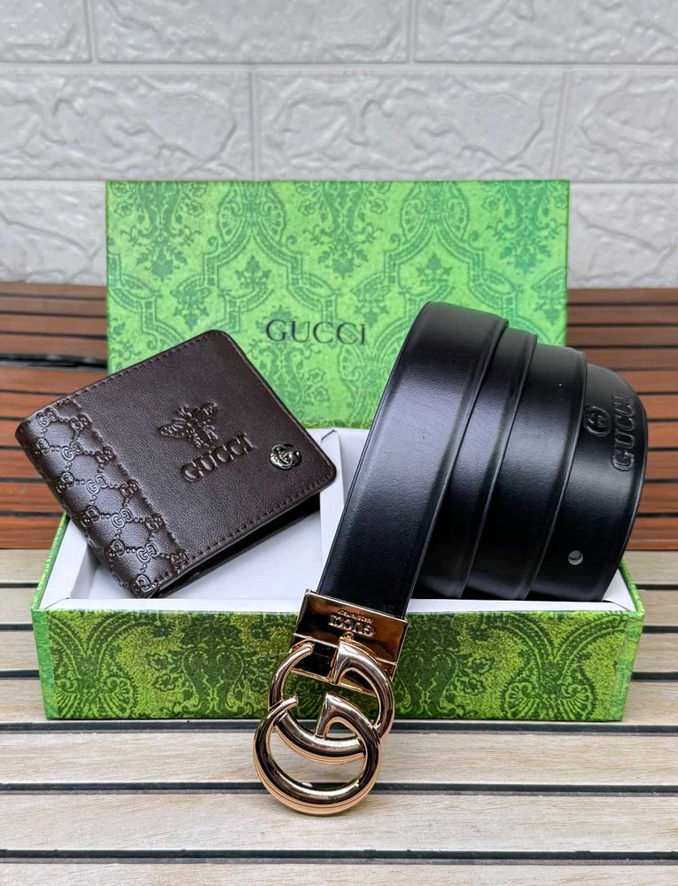 Gucci Belt and Wallet Set