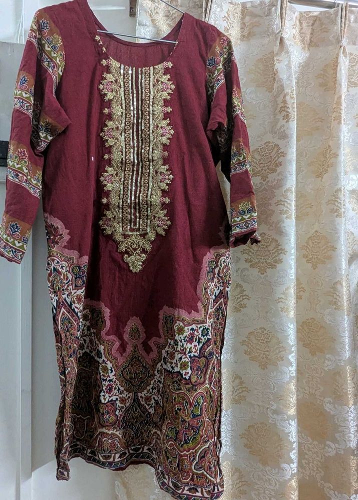 Elegant Embroidered Kurta set