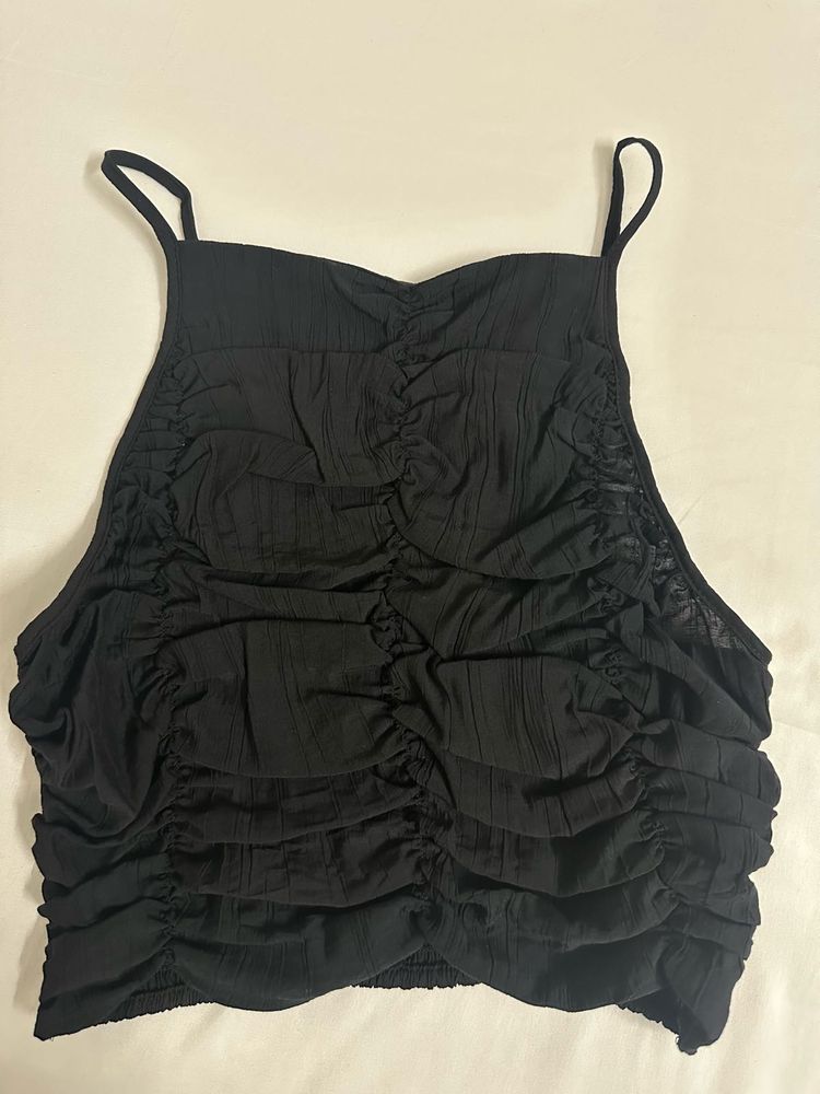 H&amp;M Black Halter Top