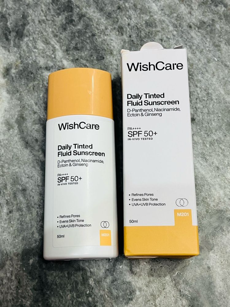 WishCare Daily Tinted Fluid Sunscreen SPF 50+